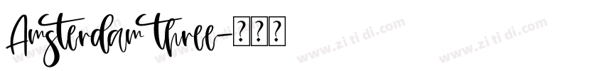 Amsterdam three字体转换